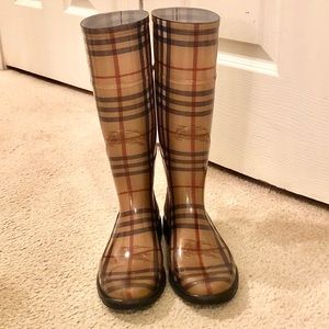 Burberry Women's Haymarket Check Rain boots